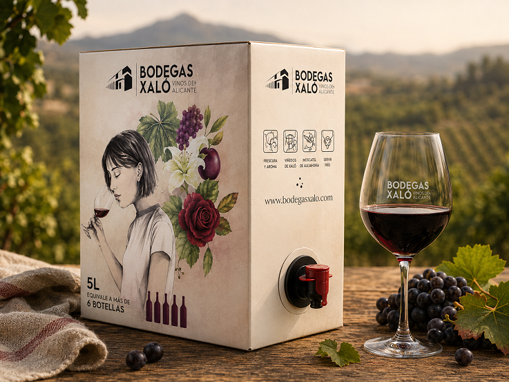 Bag in Box Seco red 5L
