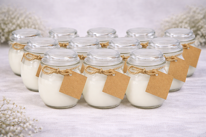 Vela Aromática blanca cristal