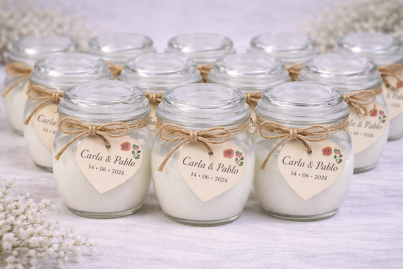 Vela Aromática blanca cristal