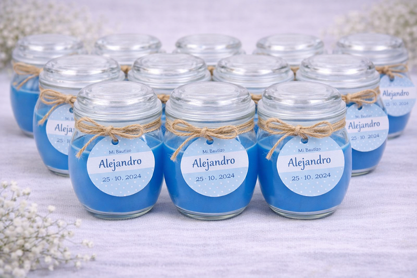 Vela Aromática Azul cristal