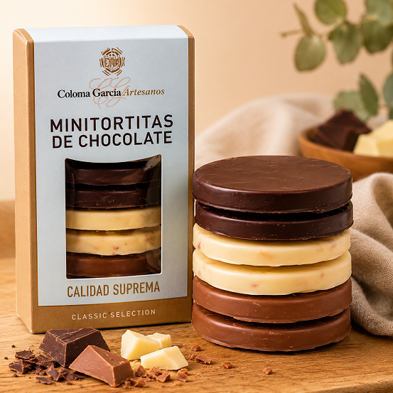 Coquetes de Xocolata Artesanals amb 3 Xocolates