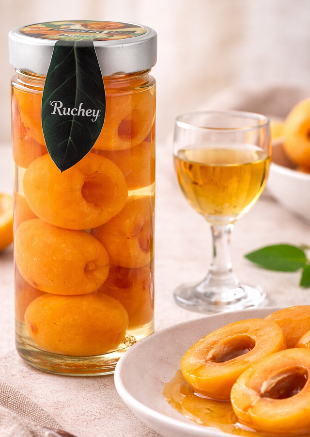 Nísperos en Almibar con  Mistela
