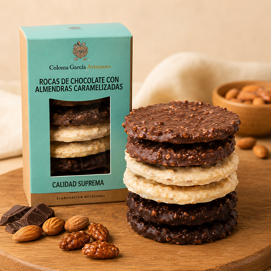 Roques de Xocolata amb Ametlles Caramel·litzades